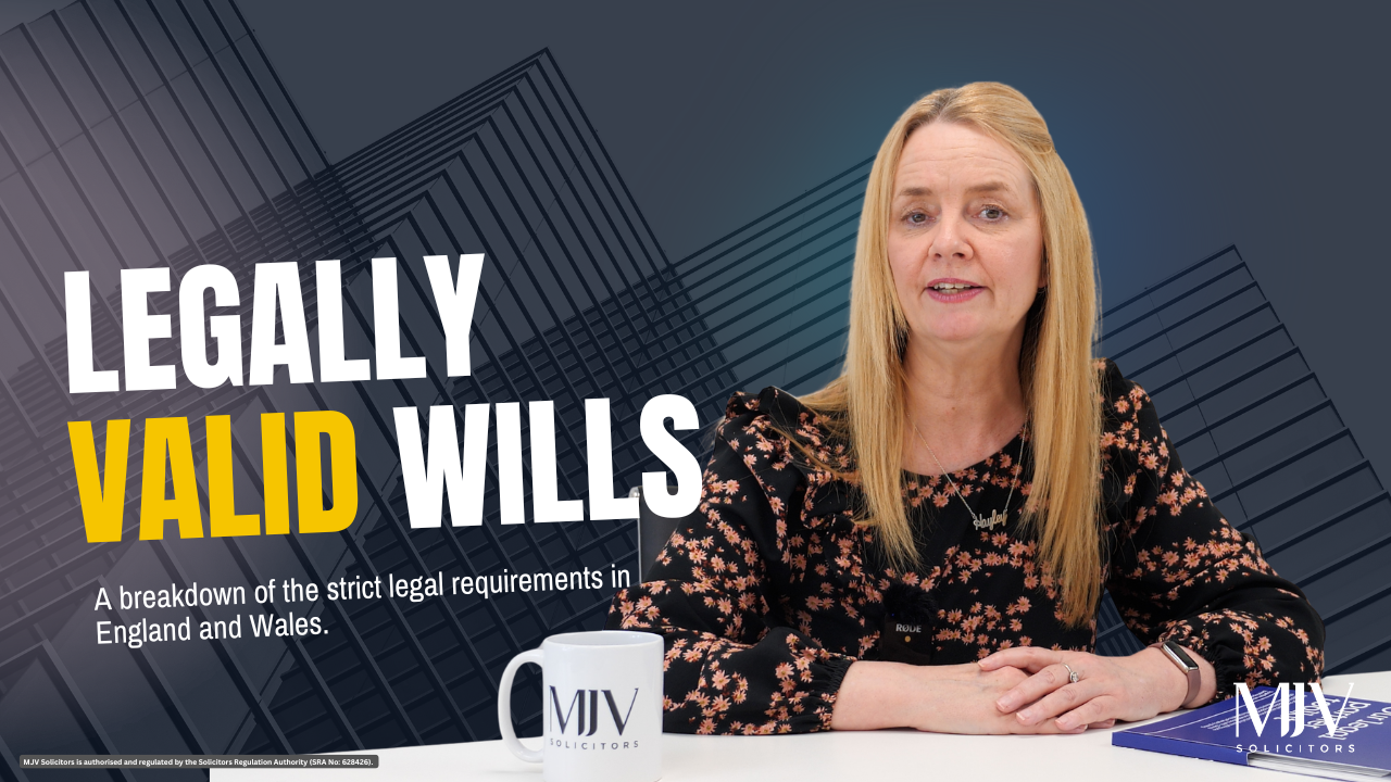 Solicitor explaining what makes a Will legally valid in England and Wales
